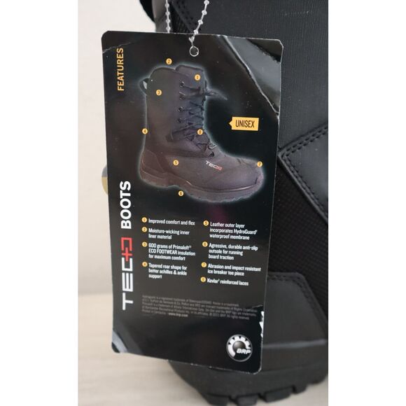 Ski-Doo 4442533090 Unisex Sz 10 Black Leather TEC+ REC Snowmobile Boots - Picture 7 of 14